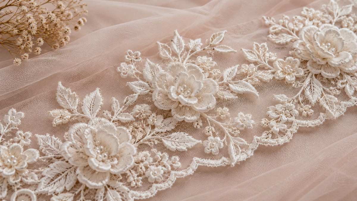3D Embroidered Lace