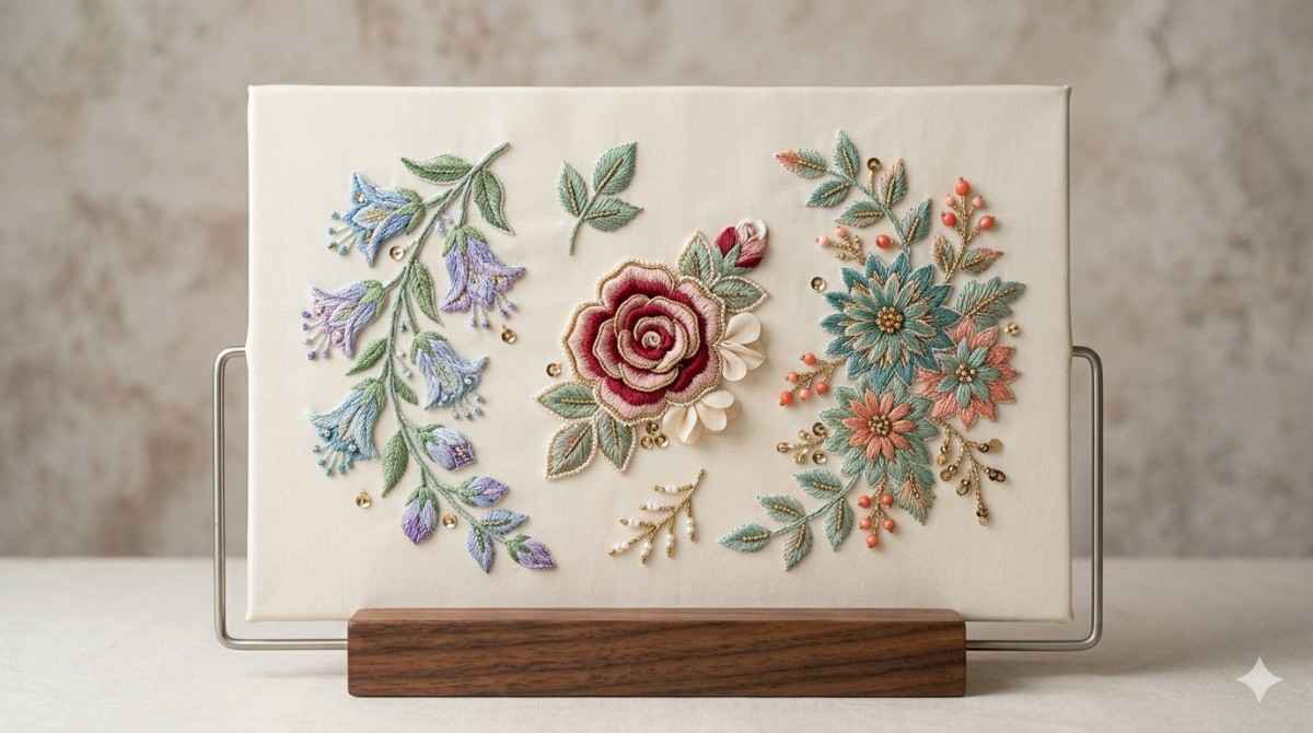 Embroidered Flower Appliques