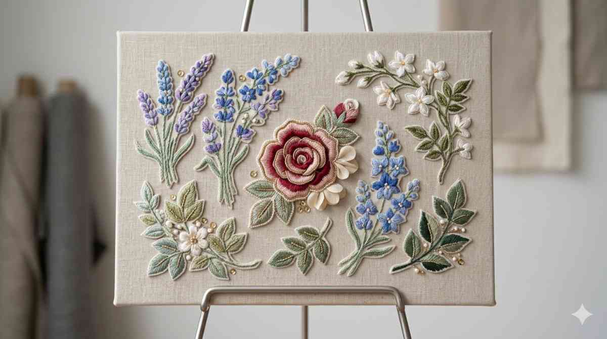 Embroidered Appliques Floral