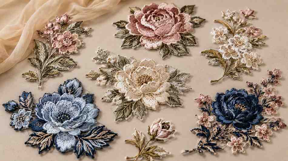 Floral Embroidery Patches